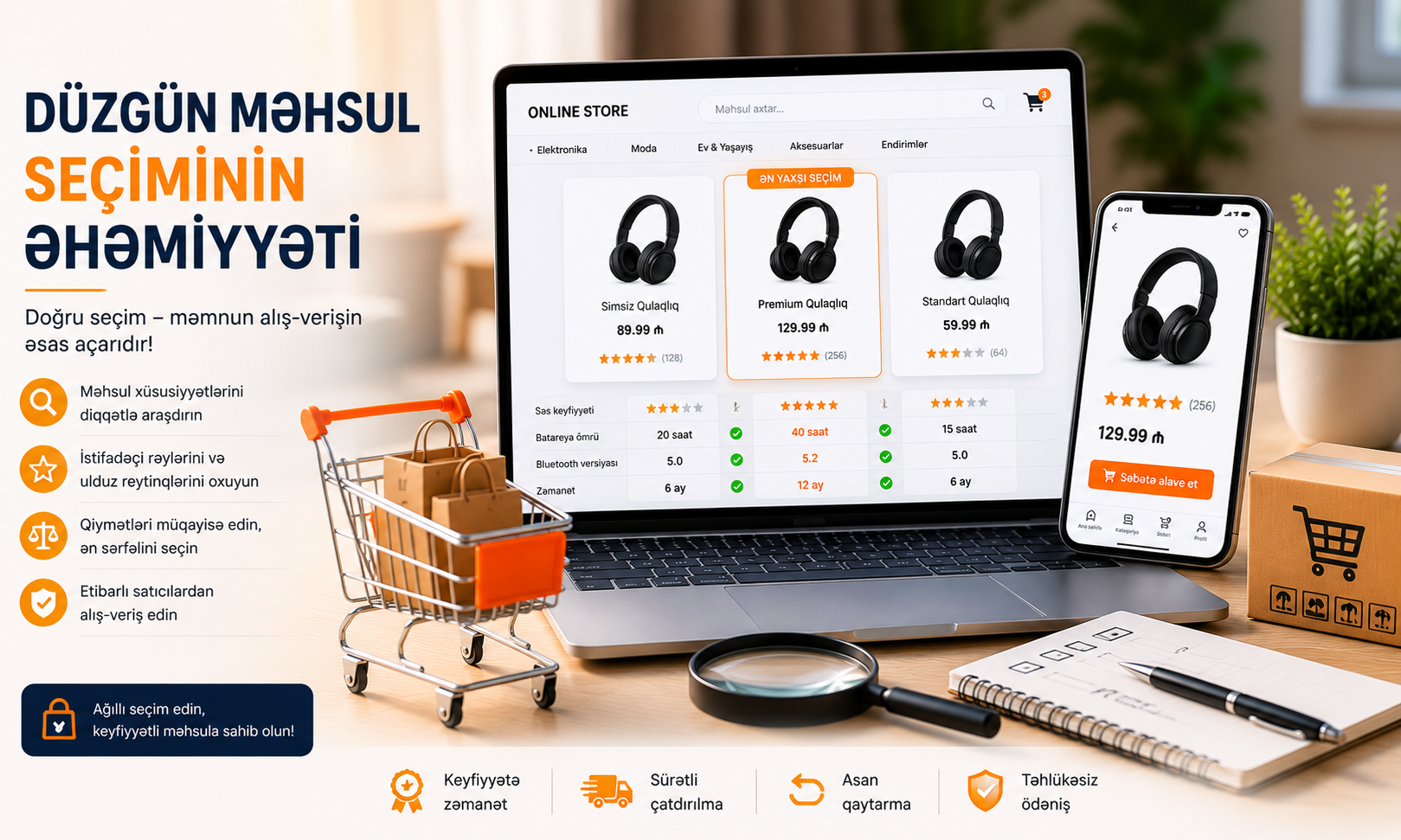 Onlayn Məhsul Seçərkən Nələrə Diqqət Etməlisiniz?